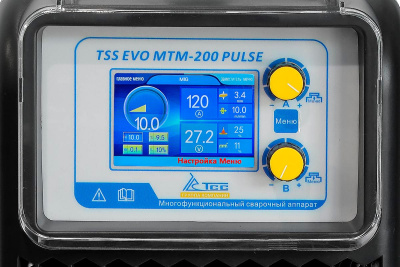 вид модели Многофункциональный сварочный аппарат TSS EVO MTM-200 PULSE NEW, арт. 042187